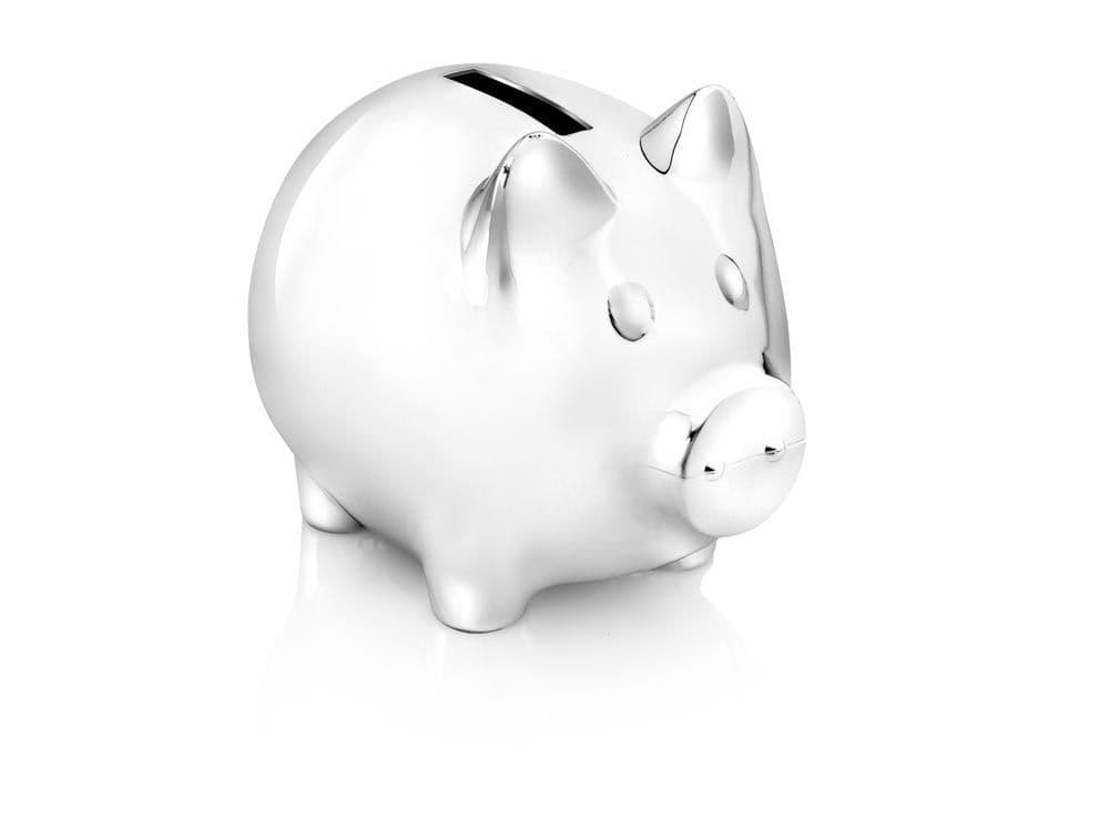 ZILVERSTAD Детска касичка “Прасе“ - цвят сребро