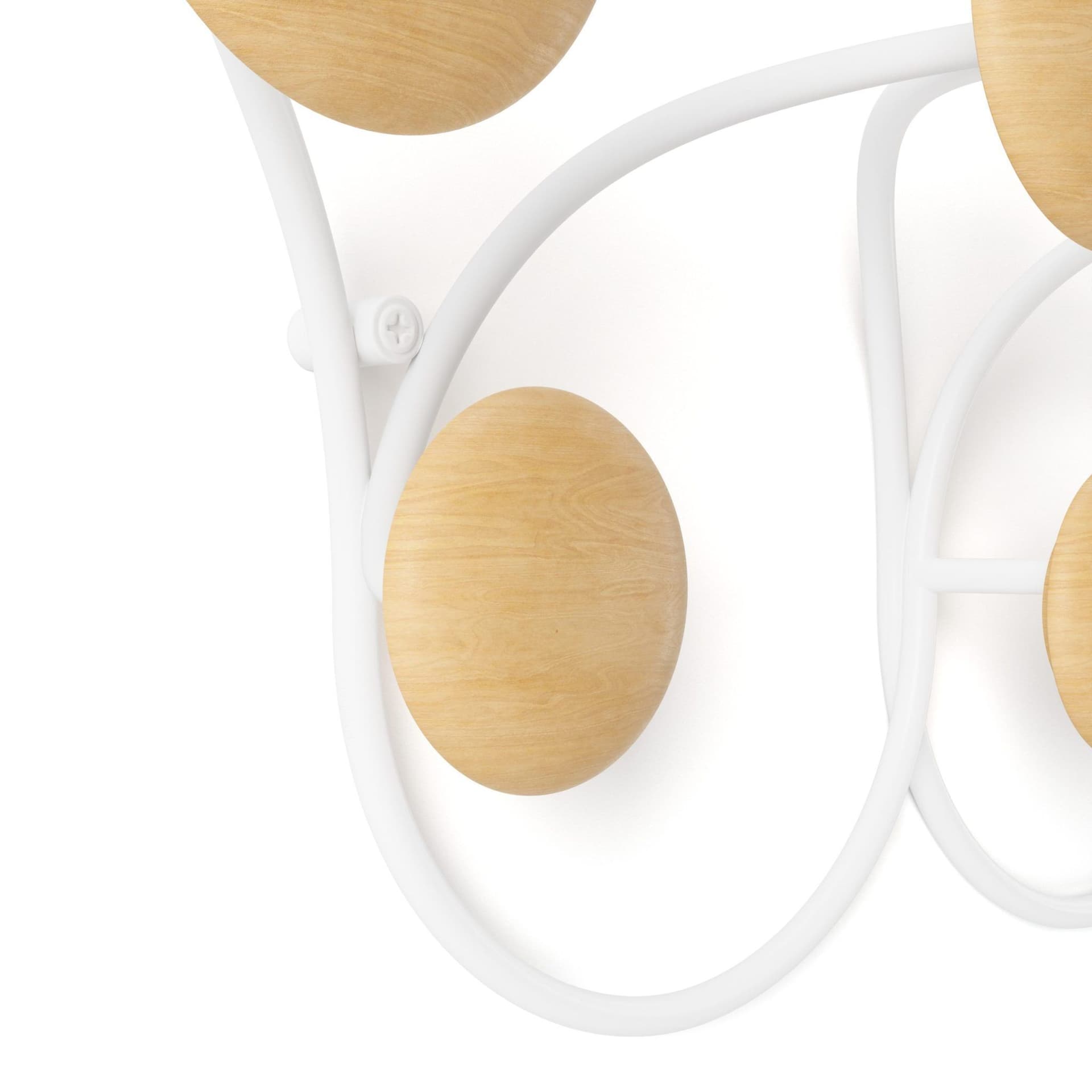 UMBRA Закачалка за стена с 7 бр. закачалки “DOTSY“ – цвят бял/натурален