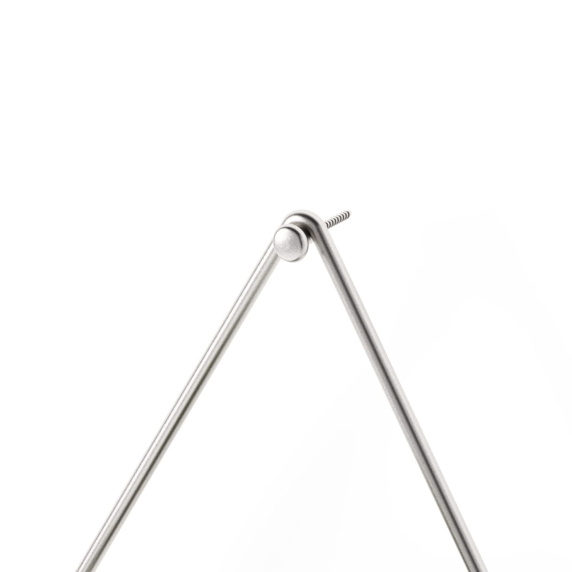 UMBRA Комплект декорация за стена “TRIGG“ – 2 части – цвят бял/никел