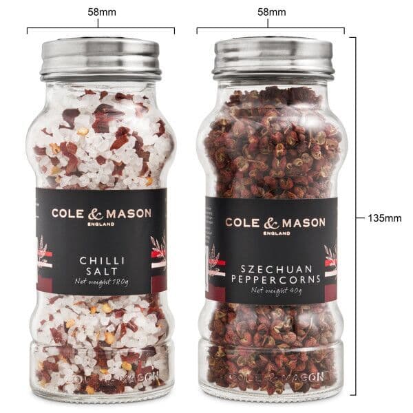 COLE & MASON Подаръчен комплект Чили сол и Сечуански микс