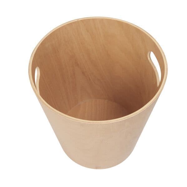 UMBRA  Дървена табуретка с място за съхранение “WOODROW“ – цвят бял / натурален