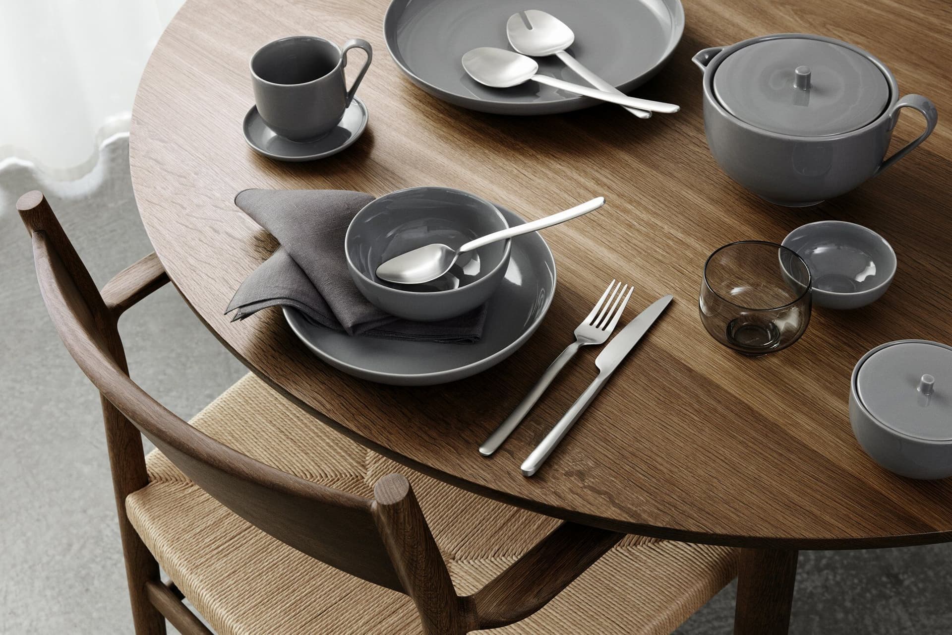 BLOMUS Комплект от 2 бр. чаши за кафе – RO – цвят светло сив (NimbusCloud)