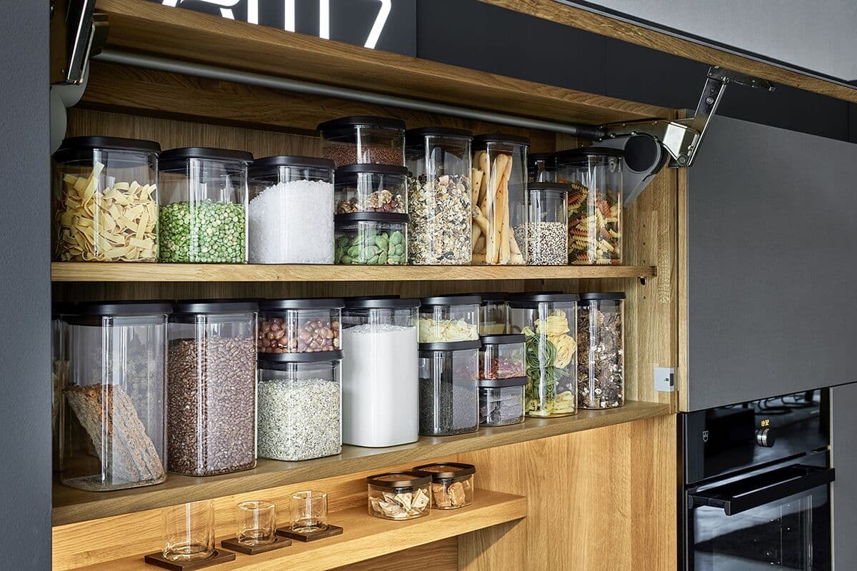 GEFU Сет от 3 бр. стъклени канистери “PANTRY“, 400мл, 900 мл, 1400 мл