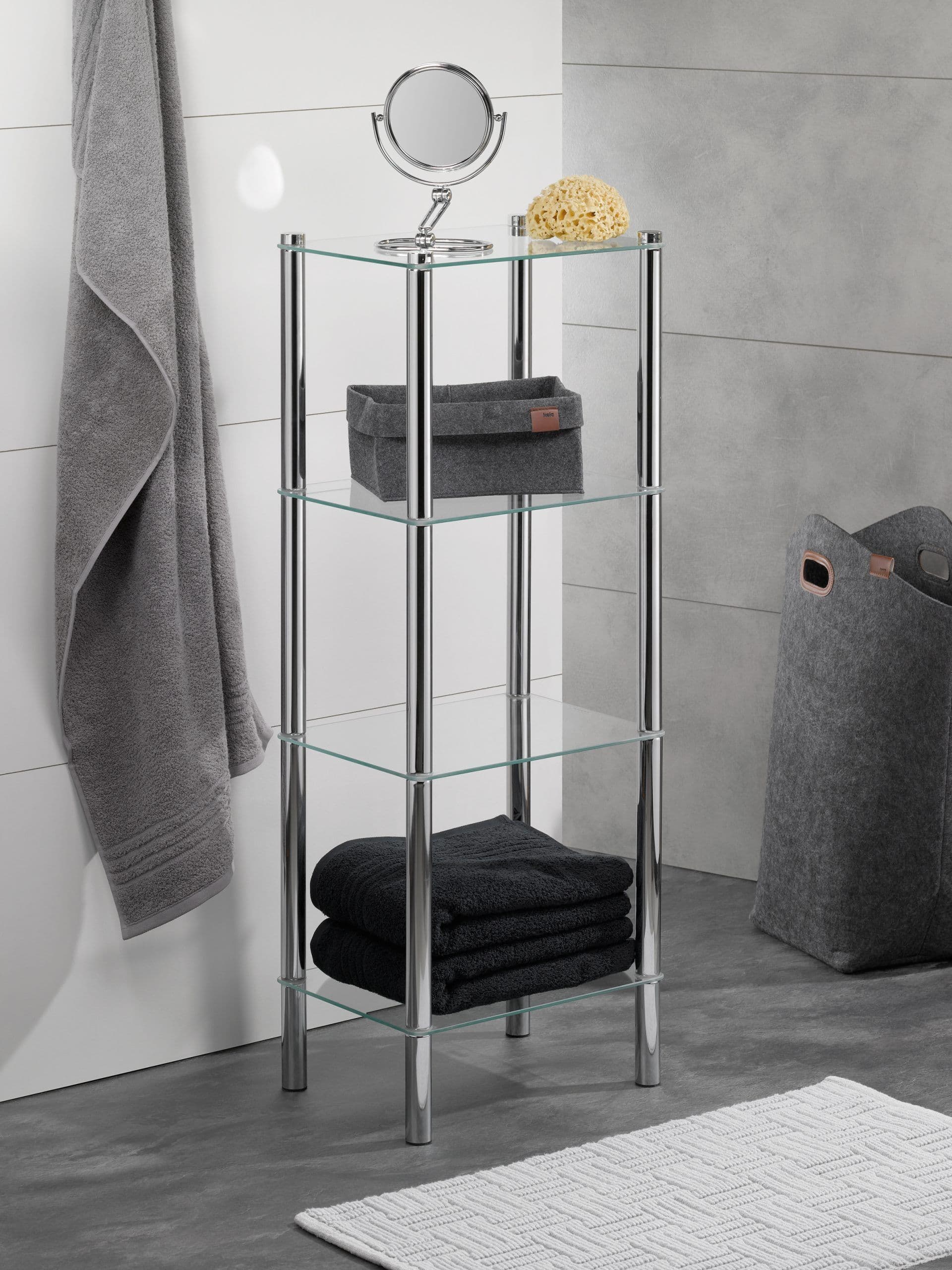 KELA Кош за пране “Fay“ – тъмно сив