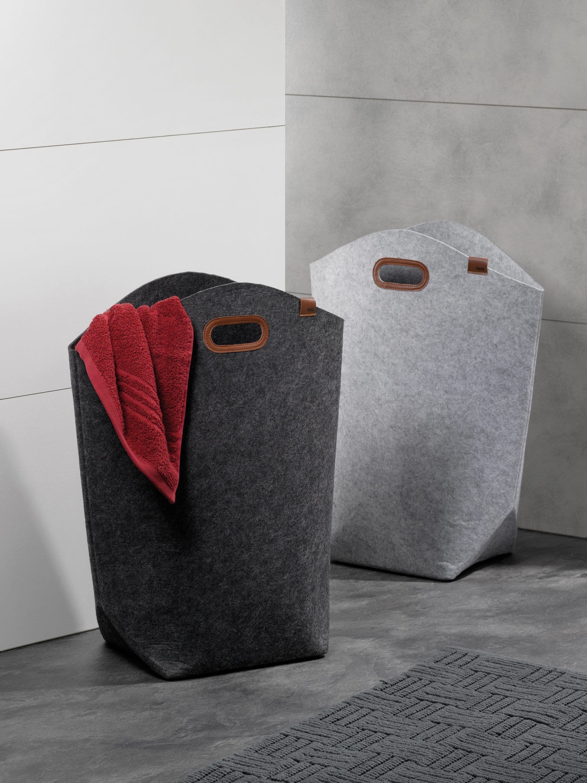 KELA Кош за пране “Fay“ – тъмно сив