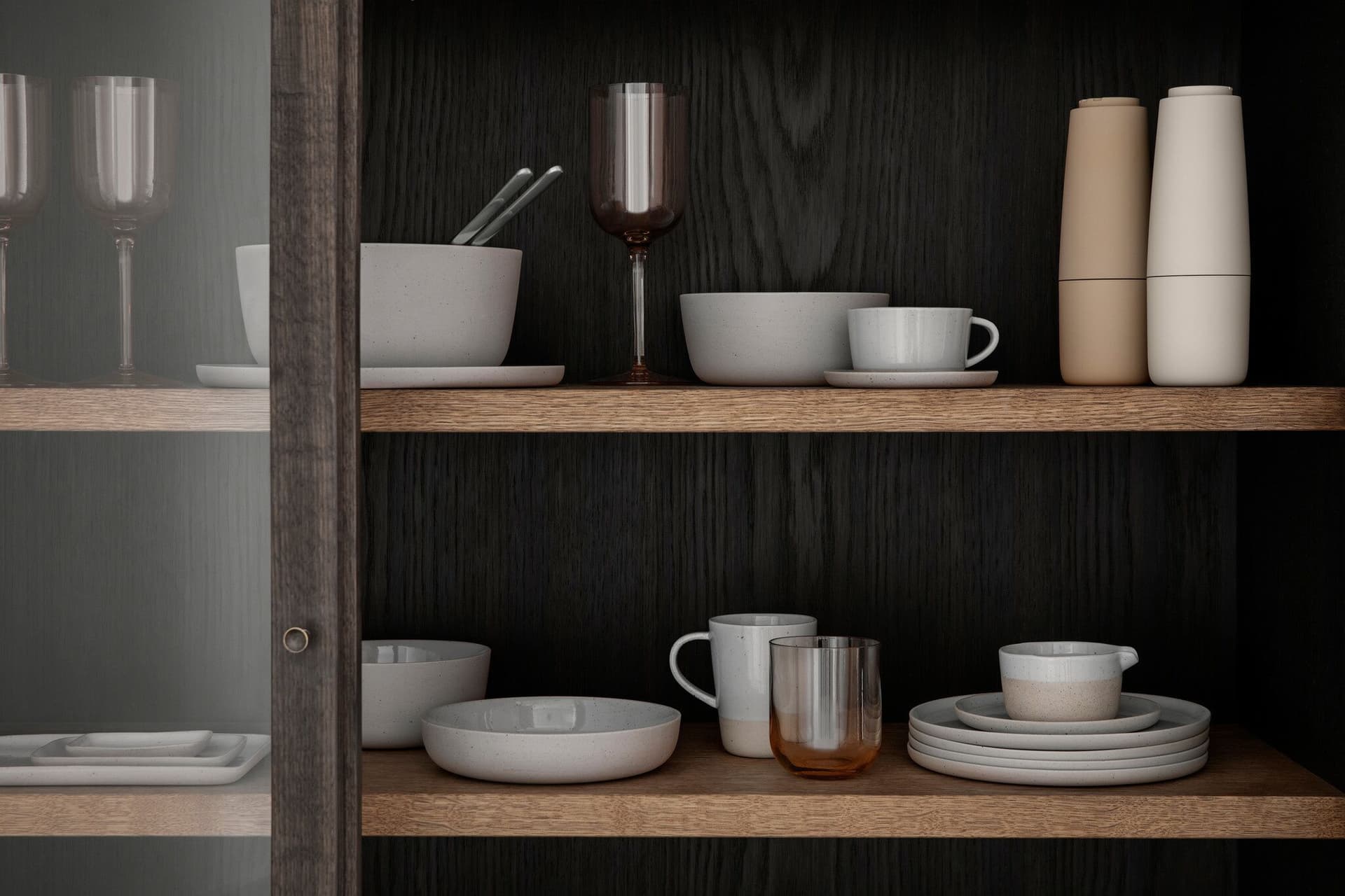 BLOMUS Голяма чиния 15х21 см. – SABLO – цвят светло сив (Cloud)