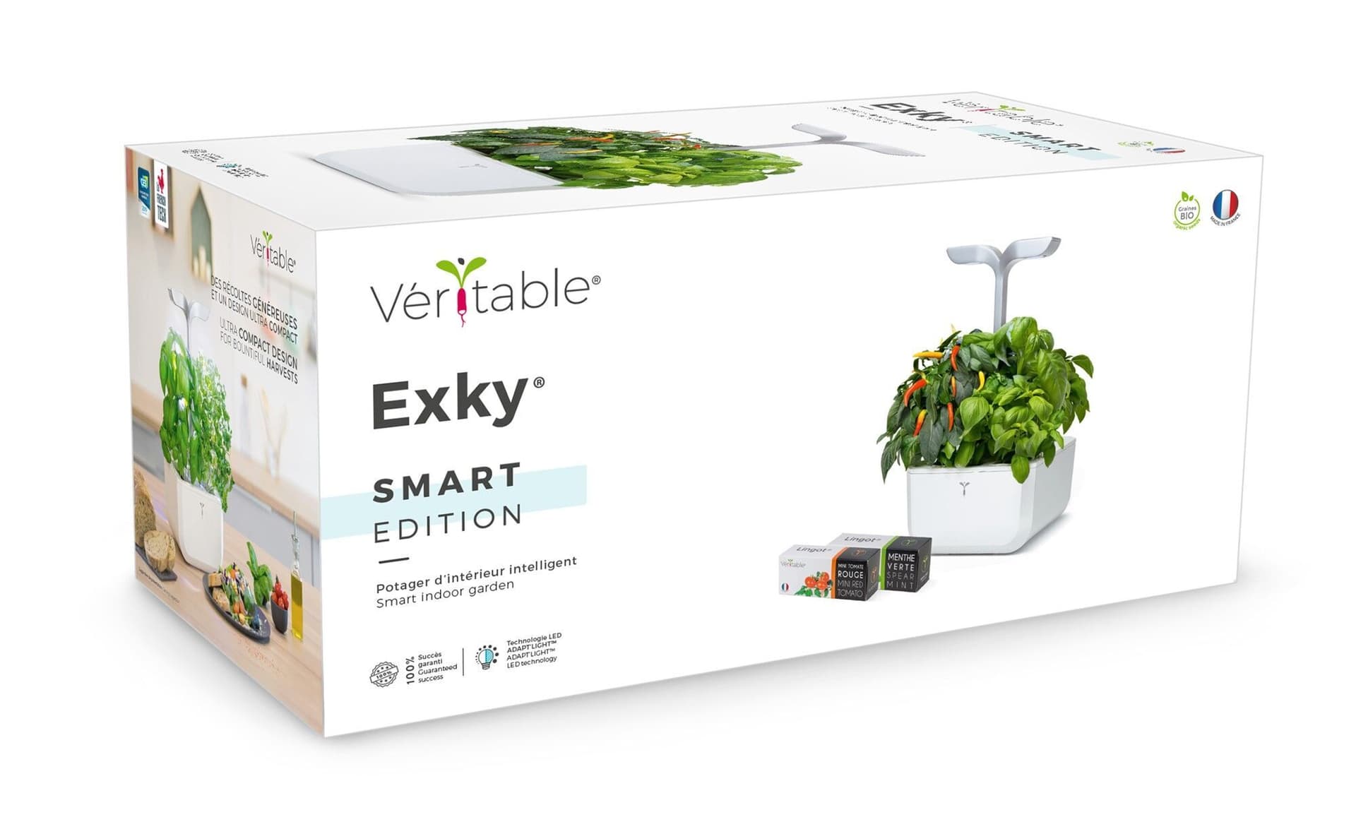 Домашна градина EXKY® SMART GARDEN – цвят бял/инокс