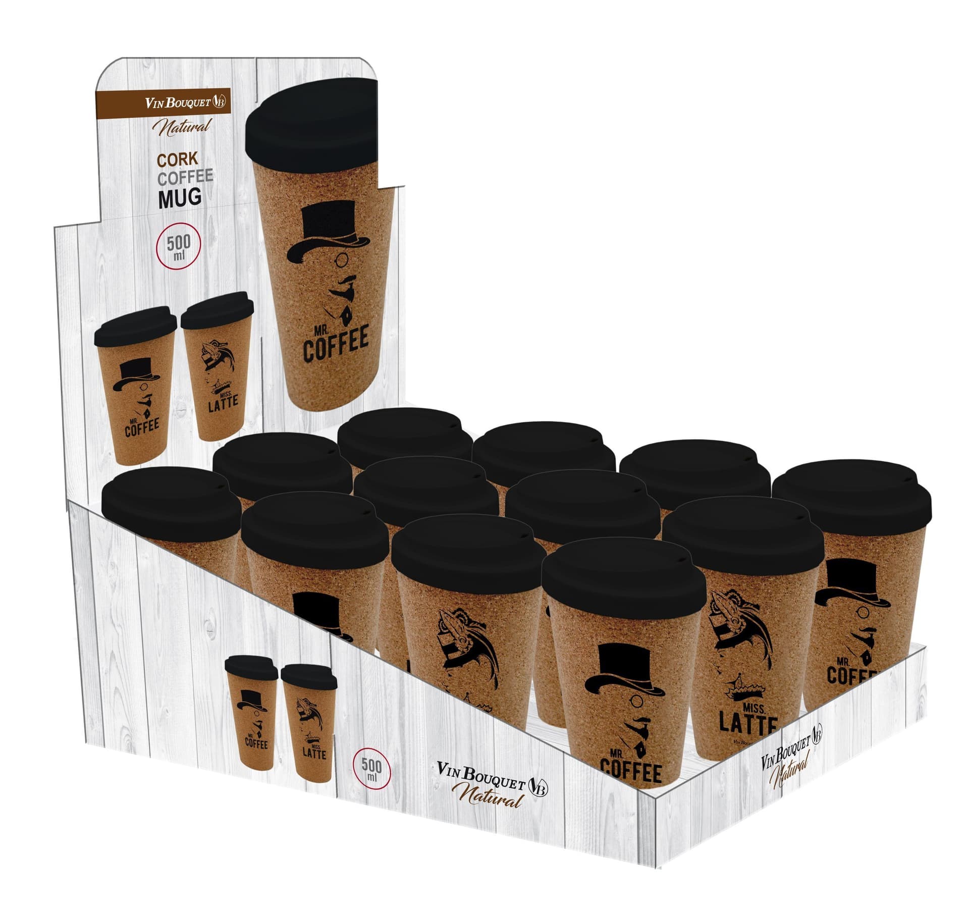 Vin Bouquet Двустенна термо чаша „Корк“