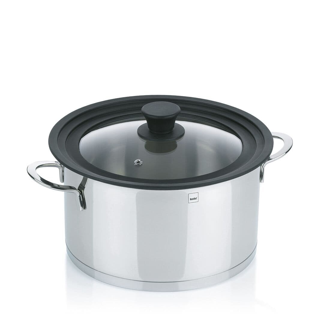 KELA  Универсален стъклен капак със силиконов кант “Concetta“ – Ø 22/24/26 см.