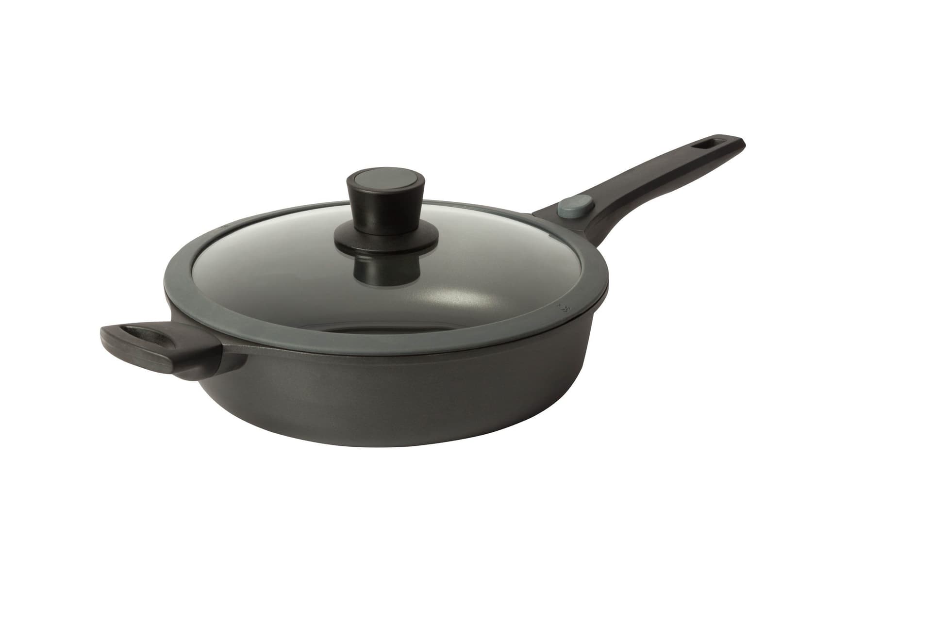 SKK Индукционен дълбок тиган с мобилна дръжка и капак – h 8см – ∅ 28