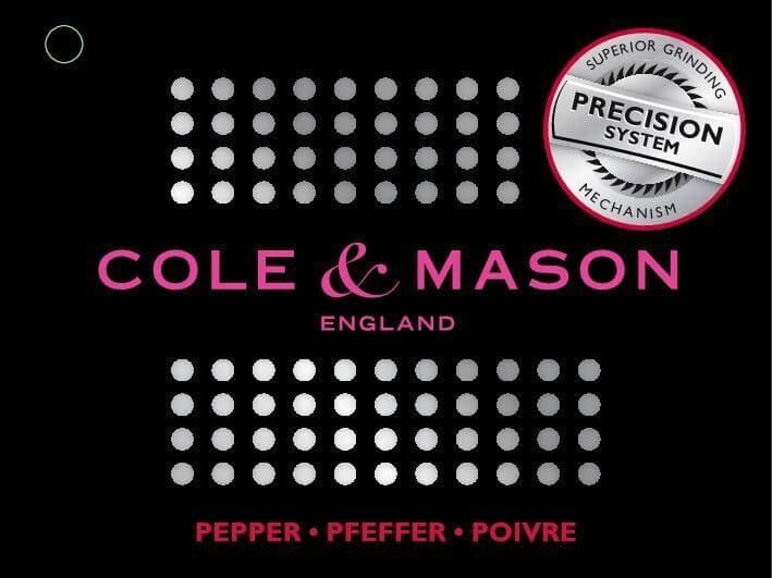 COLE & MASON Комплект мелнички за сол и пипер “DERWENT“ – 19 см. – с механизъм за прецизност – цвят мед