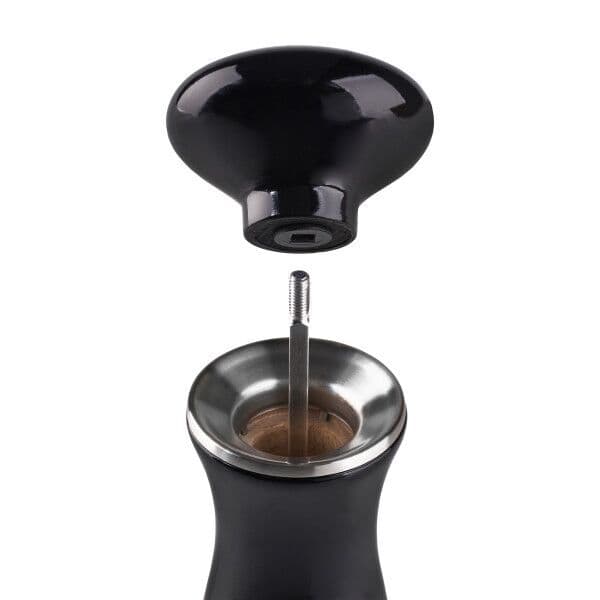 COLE&MASON Мелничка за сол “SHERWOOD BLACK GLOSS“ – 16,5 см. – цвят черен