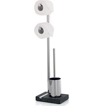 BLOMUS Стойка за 2 бр тоалетна хартия + четка за тоалетна MENOTO – полирана