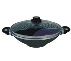 SKK УОК Тенджера със стъклен капак и приставка за готвене на пара - Ø 32см