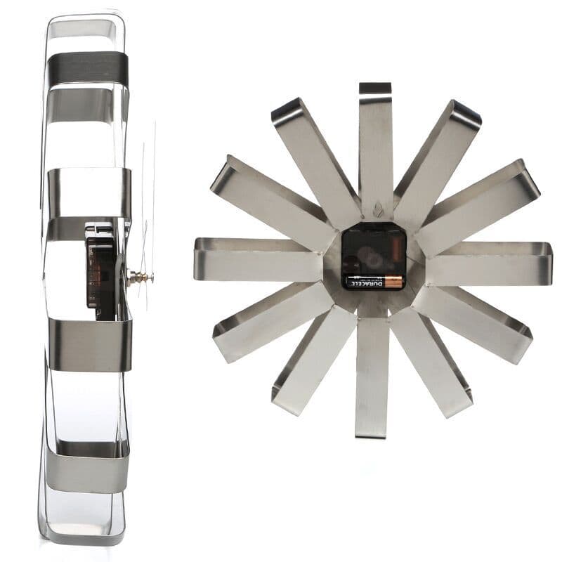 UMBRA Стенен часовник “RIBBON“ – цвят инокс