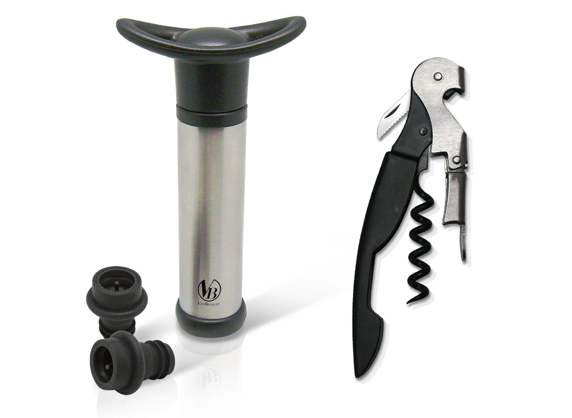 Vin Bouquet Сет тирбушон и вакуум помпа  4 – части