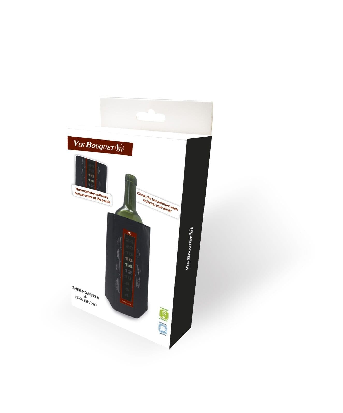 Vin Bouquet Охладител за бутилки с подвижен лентов термометър