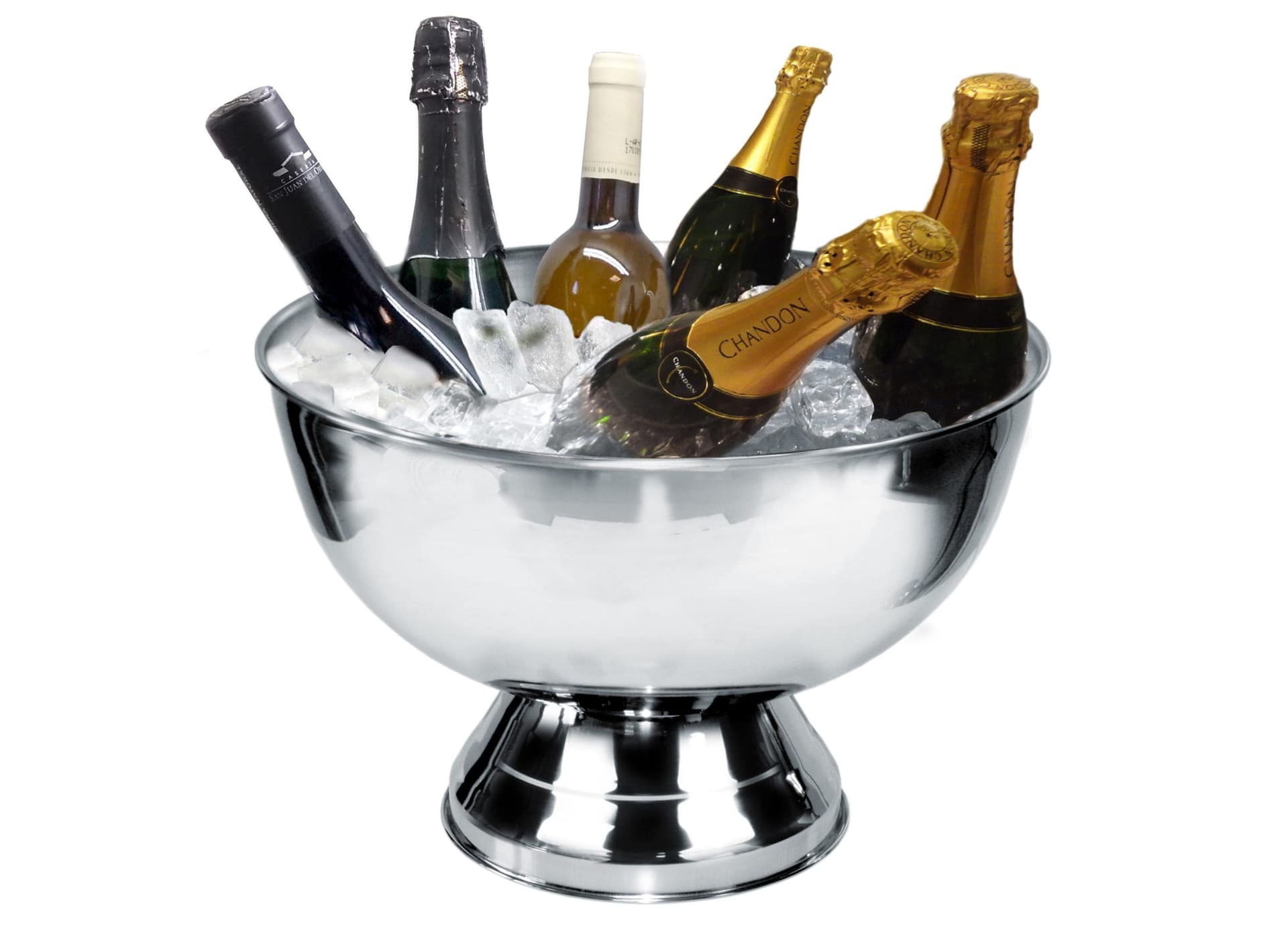 Vin Bouquet Стоманен охладител за бутилки – Ø 34 см