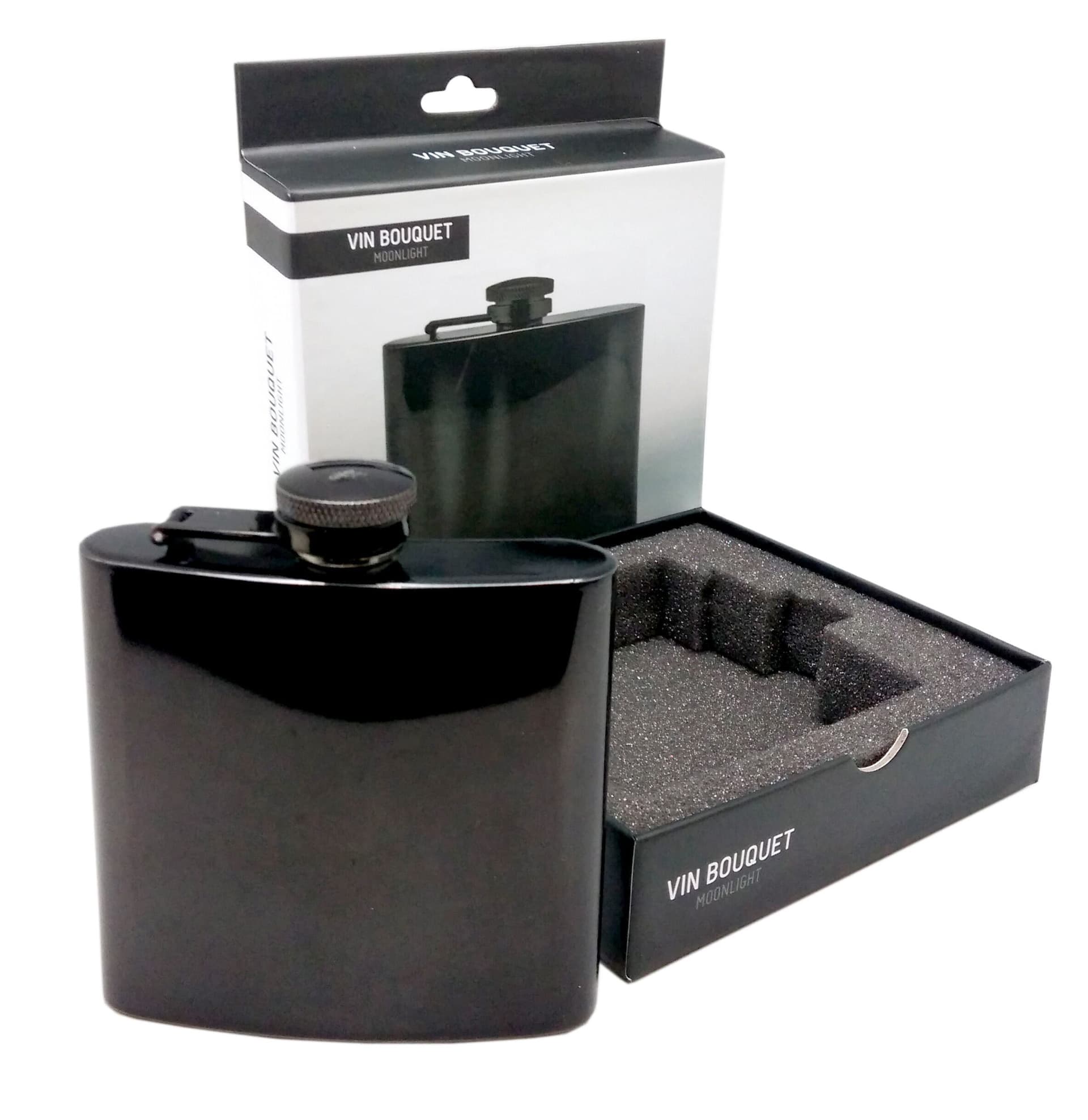 Vin Bouquet Бутилка за алкохол – черна