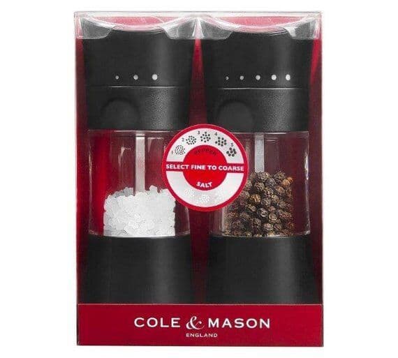 COLE & MASON Комплект мелнички за сол и пипер “HARROGATE“ – с механизъм за прецизност – 15,4 см.