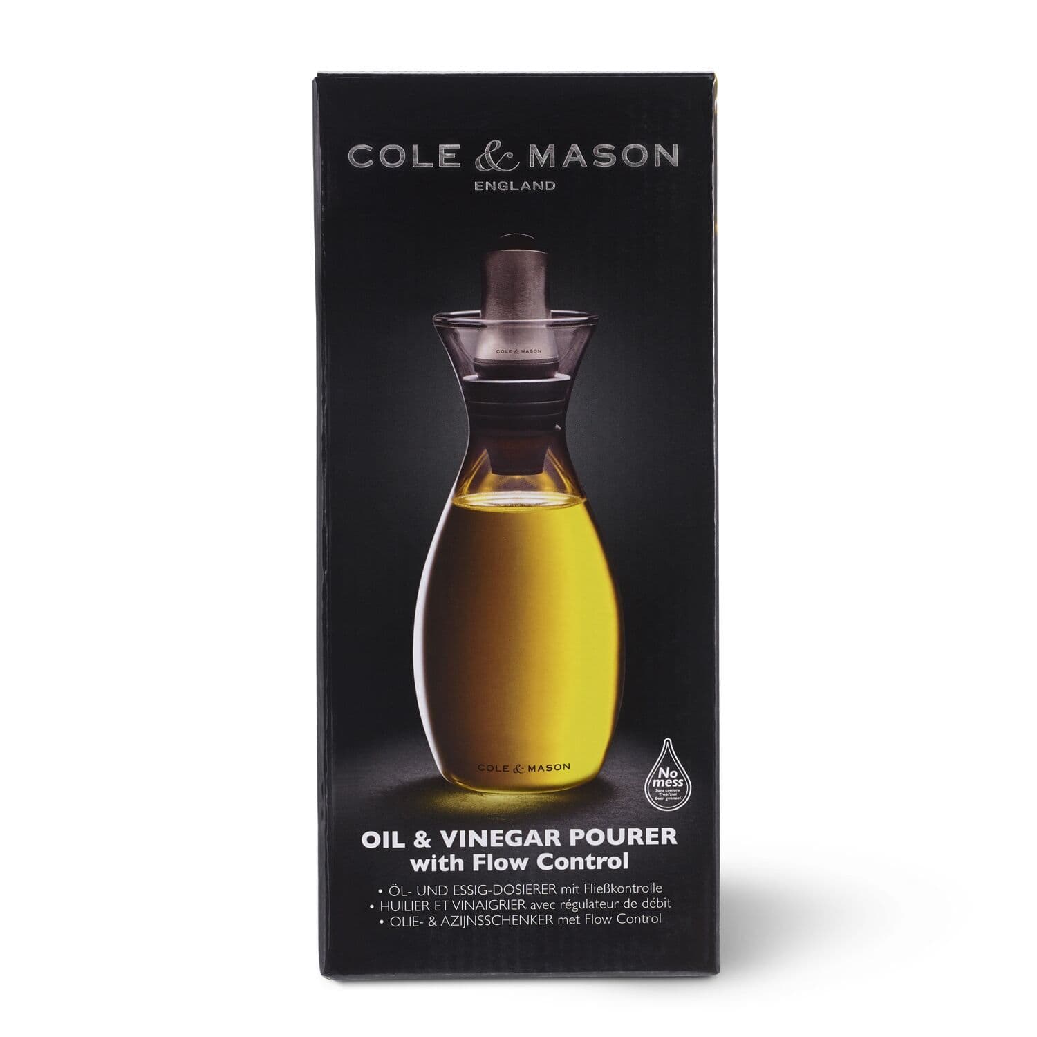 COLE & MASON Диспенсър за олио или оцет с регулируем дозатор – 350мл