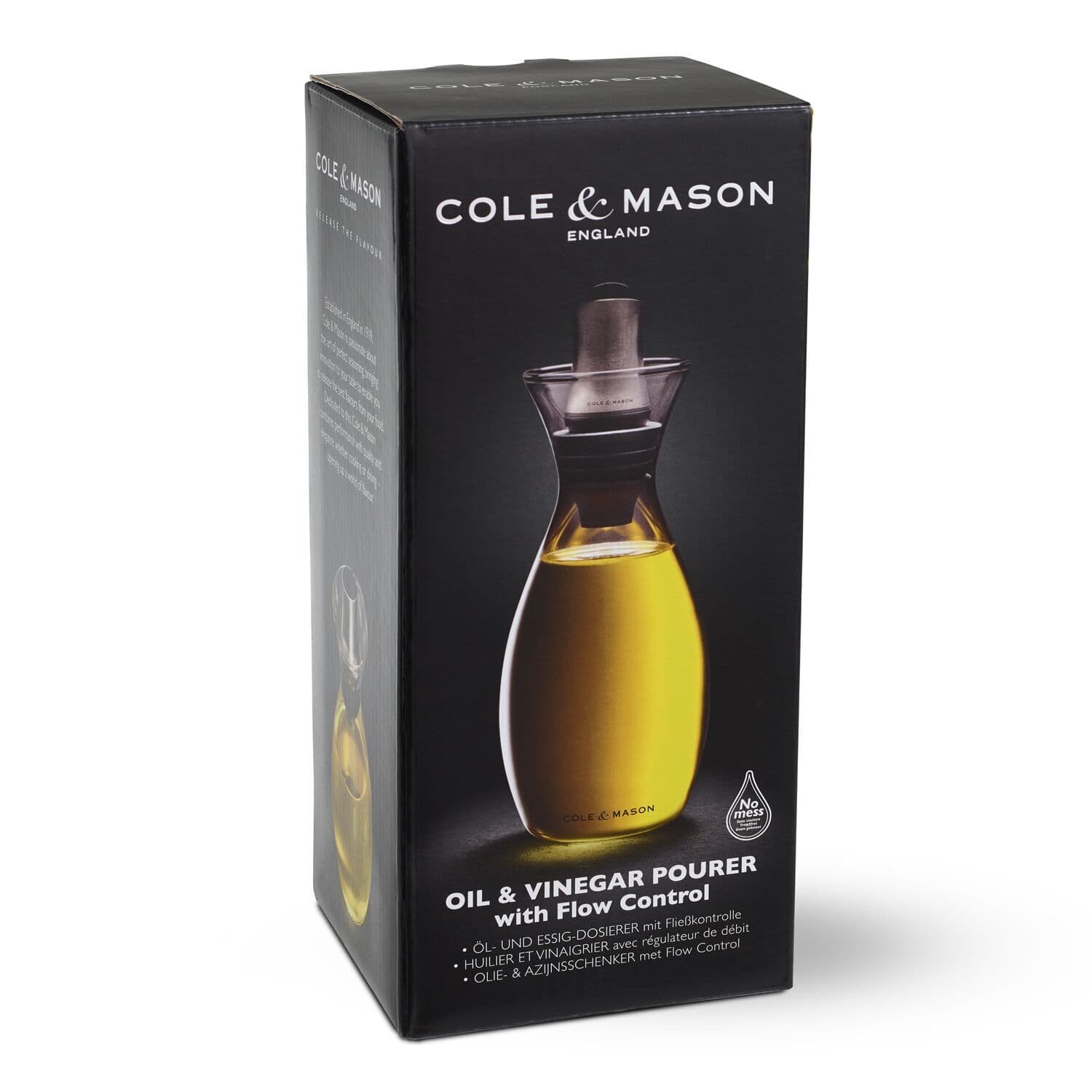 COLE & MASON Диспенсър за олио или оцет с регулируем дозатор – 350мл