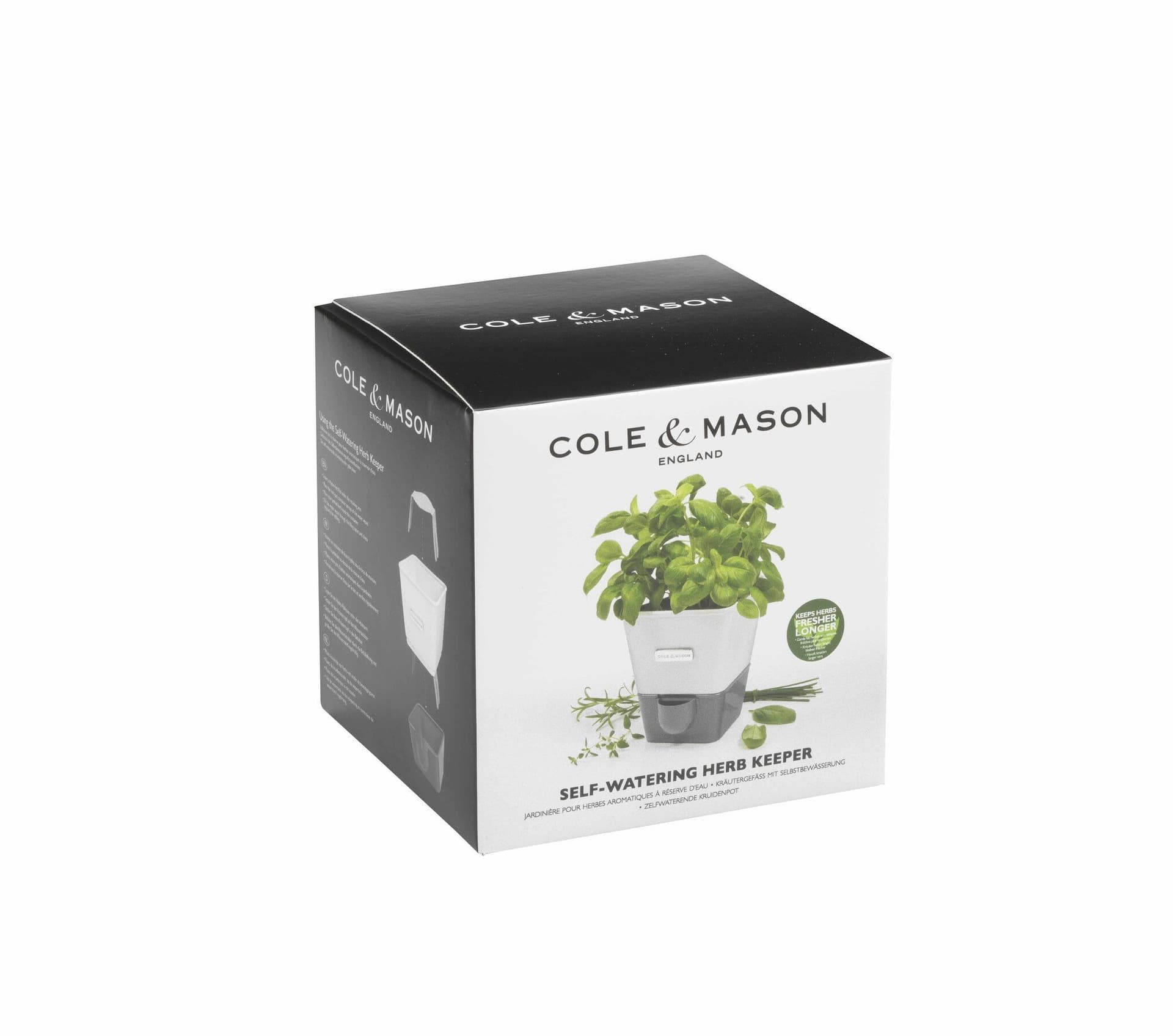 COLE & MASON Самополиваща се кашпа за зелени подправки или цветя