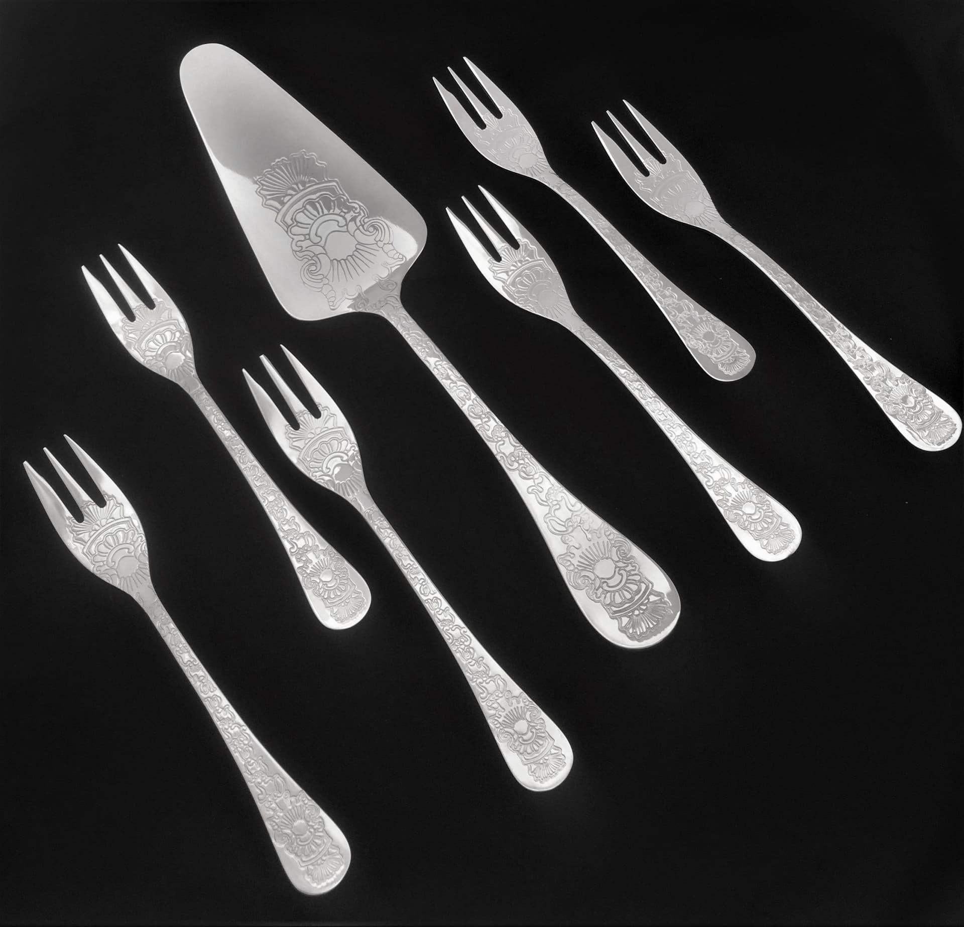 HERDMAR Комплект прибори за торта “SANTAMARTA“ – 7 части