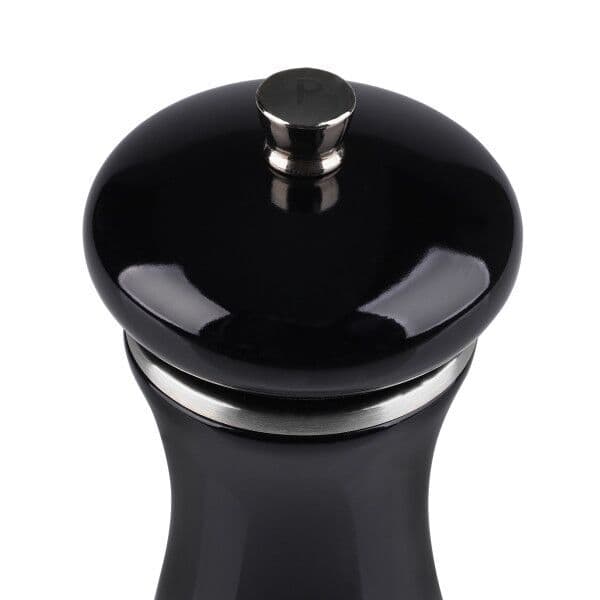 COLE&MASON Мелничка за сол “SHERWOOD BLACK GLOSS“ – 12 см. – цвят черен