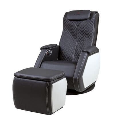 CASADA Масажен стол SMART V + масажна табуретка – цвят черен