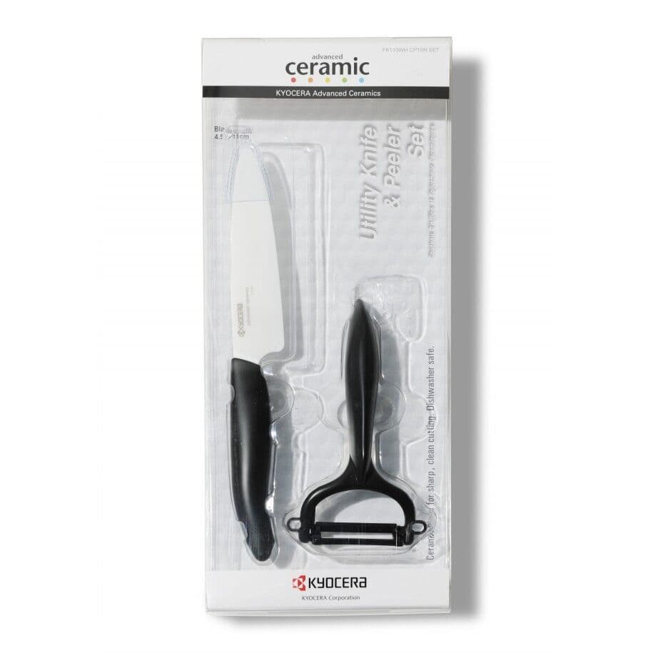 KYOCERA Комплект керамичен нож с белачка