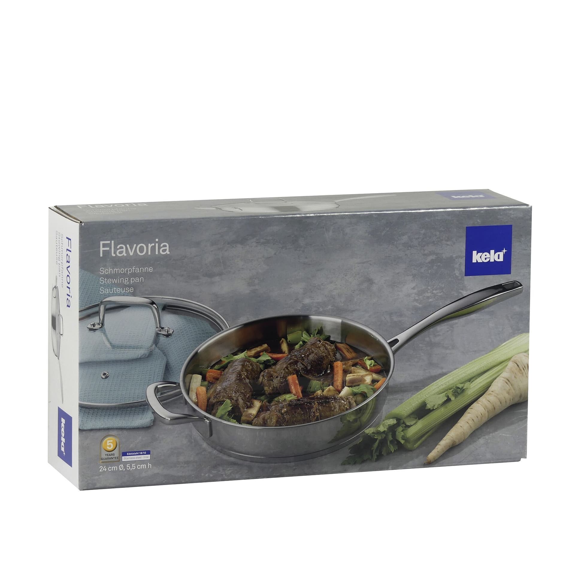 KELA Дълбок тиган с капак “Flavoria“ – Ø 24 см.