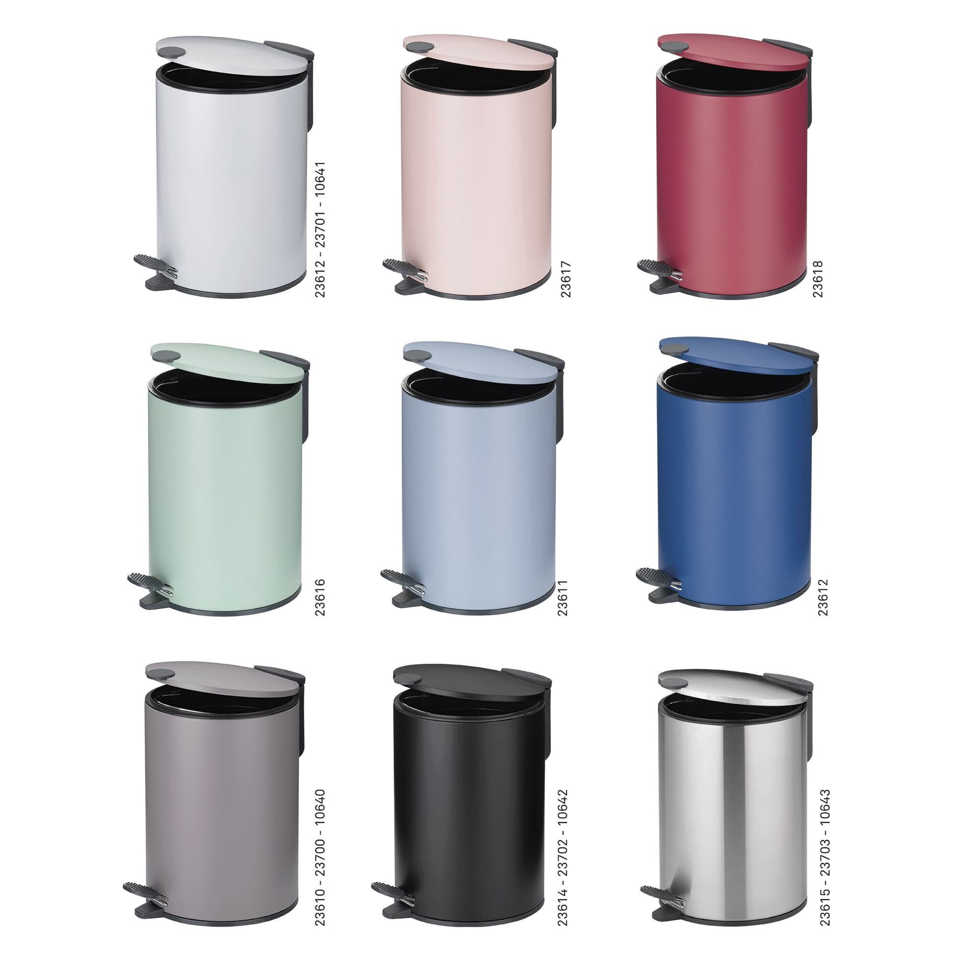 KELA Кош за отпадъци с педал “Mats“ – бежов – 12 л.