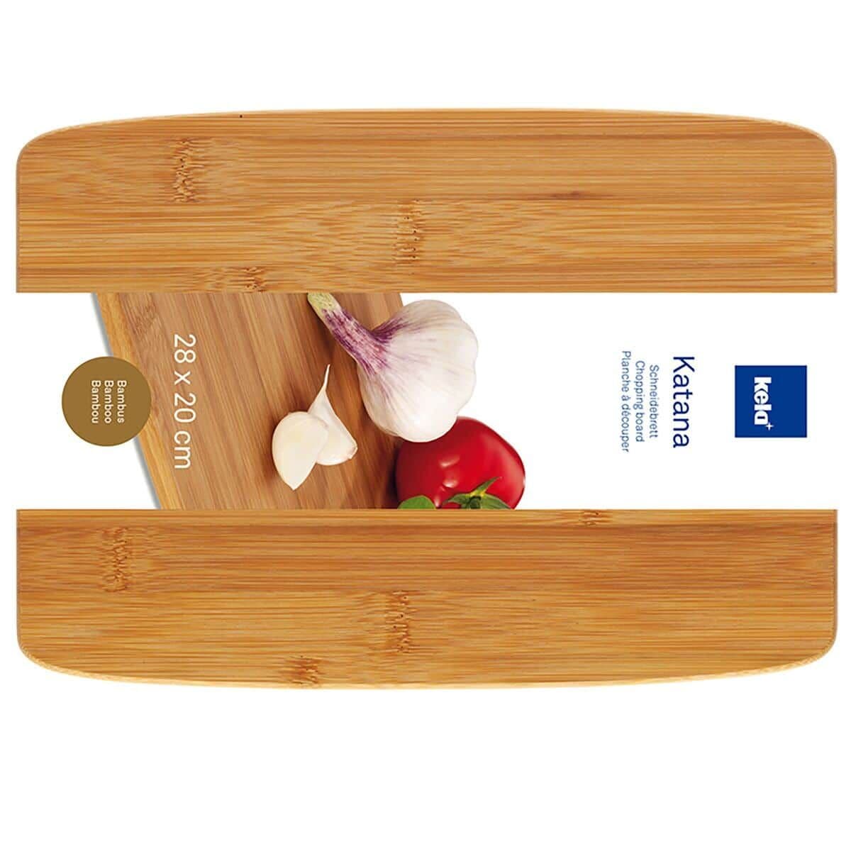 KELA Бамбукова кухненска дъска “Katana“ – средна – 28×20 см.