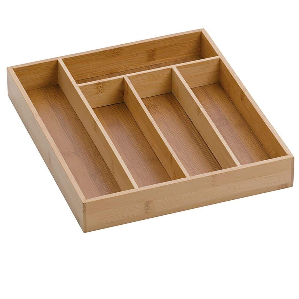 KELA Бамбуков органайзер за прибори за чекмедже “Kalma“ – 30×34 см.