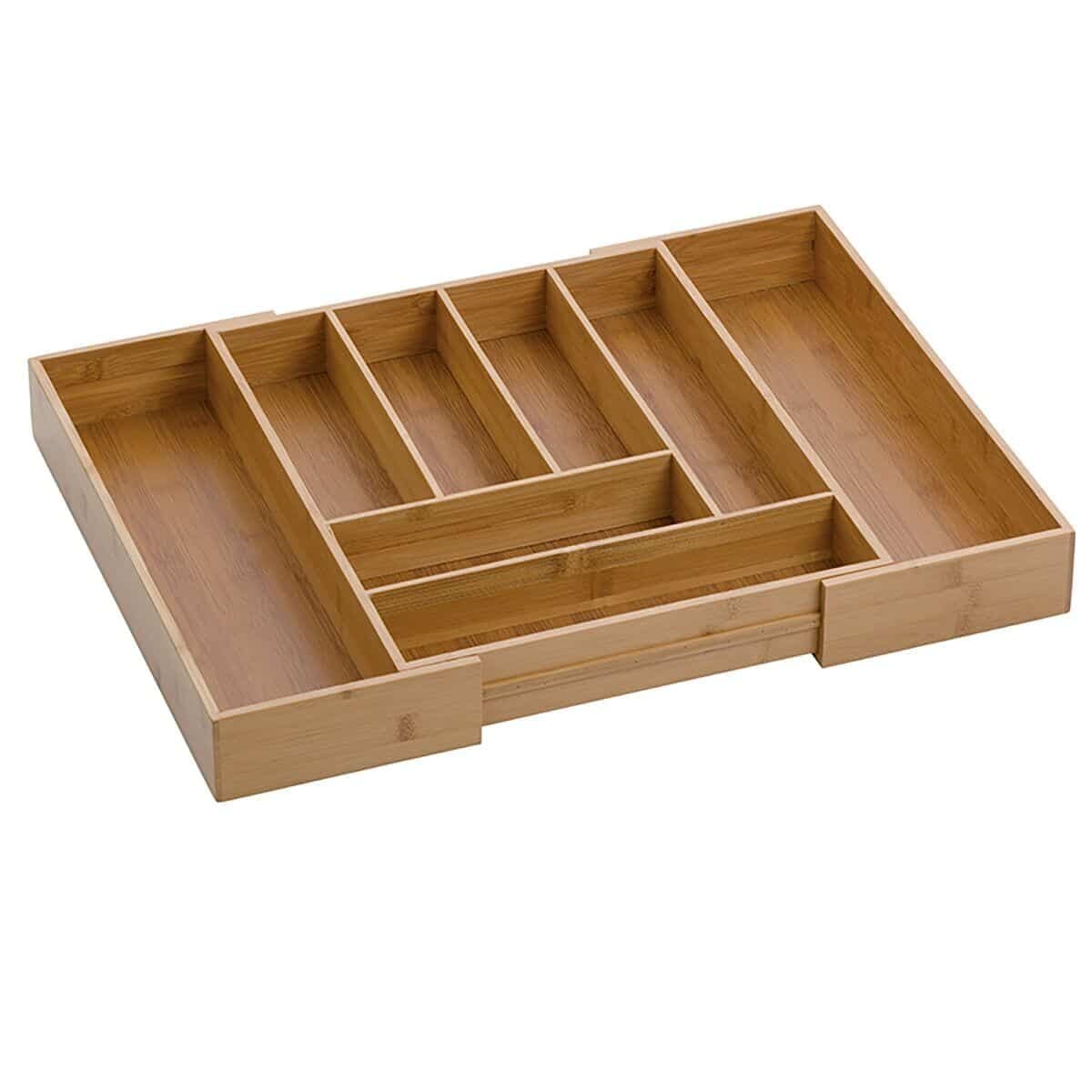 KELA Бамбуков разтегателен органайзер за прибори за чекмедже “Kalma“ – 35-58×43 см.
