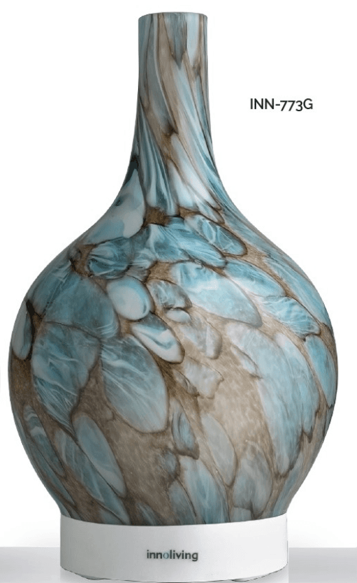 INNOLIVING Луксозен ултразвуков арома дифузер INN – 773G – цвят зелен мрамор