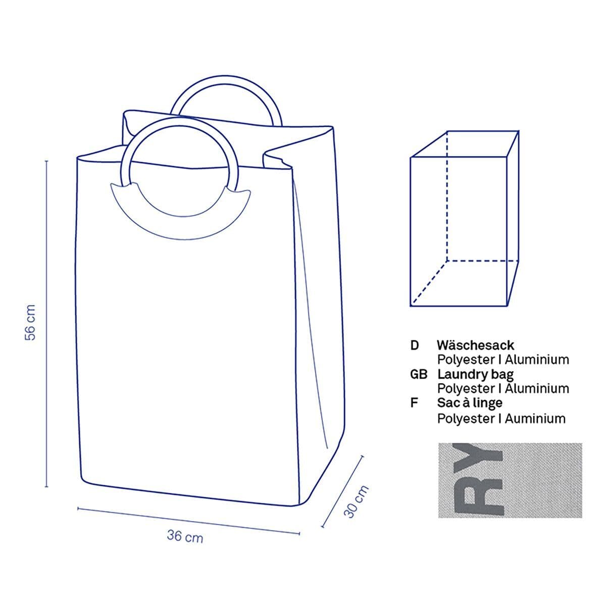 KELA Кош за пране “Palma“ – каменно сив