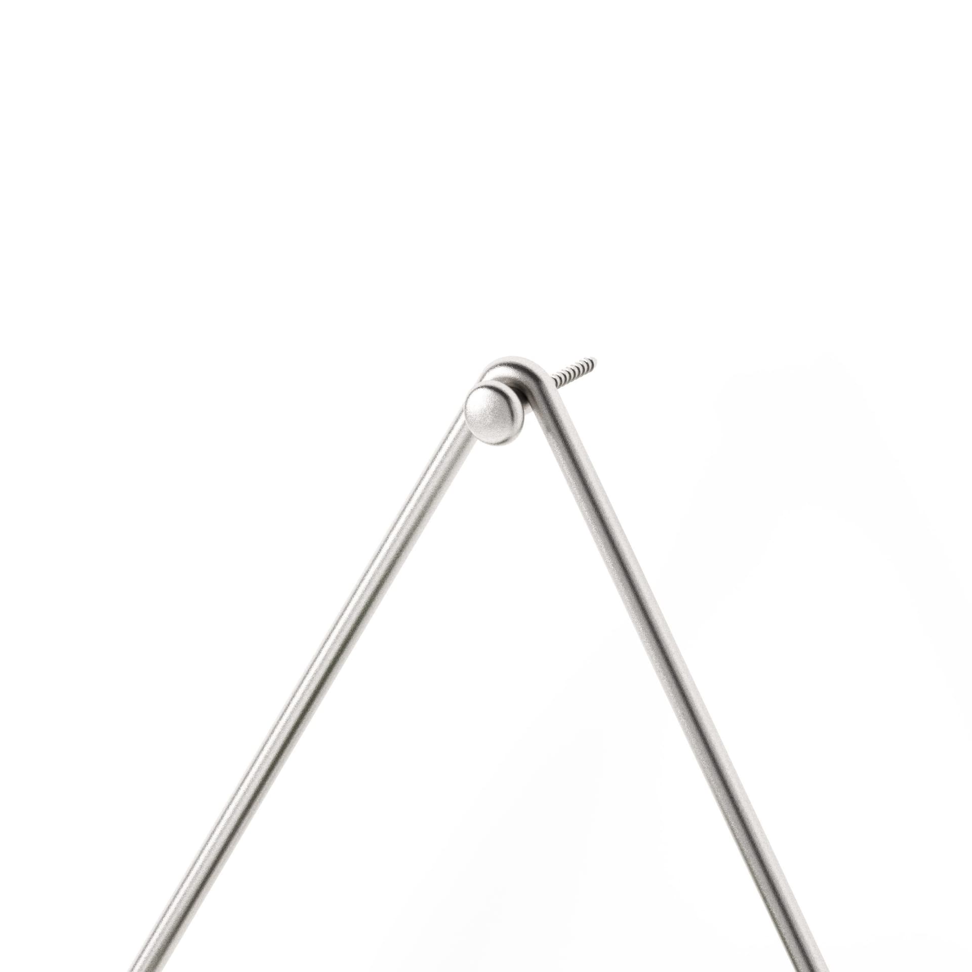 UMBRA Комплект декорация за стена “TRIGG“ – 2 части – цвят бял/никел