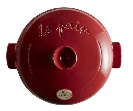 EMILE HENRY Керамична форма за печене на хляб „BAKER CLOCHE“ – цвят червен