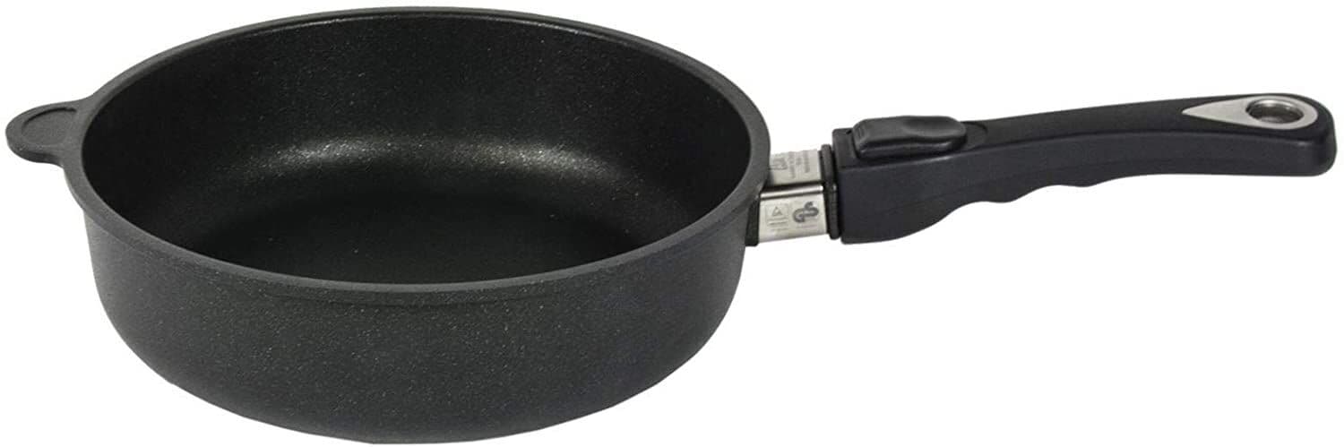 AMT Gastroguss Тиган дълбок Ø 24 см, височина 7 см, с мобилна дръжка