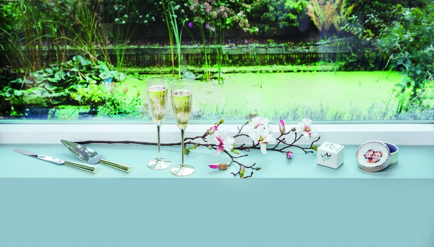 ZILVERSTAD Луксозна кутия със сребърно покритие и снимка „I LOVE YOU MOM“