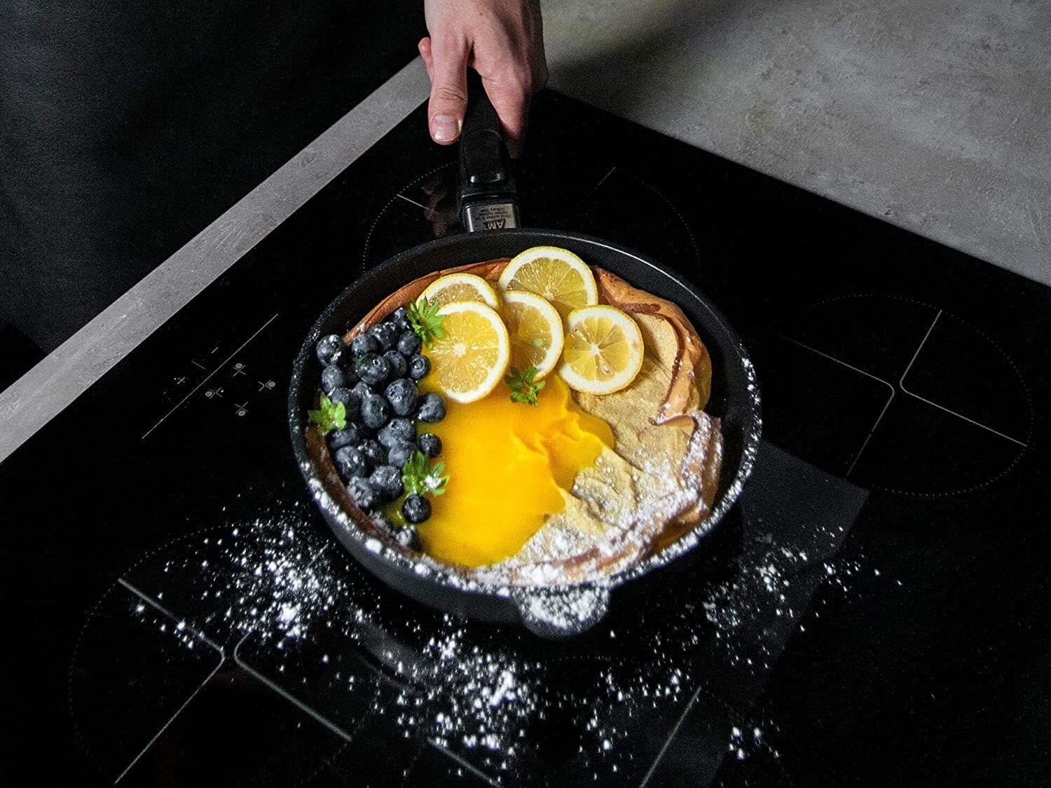 AMT Gastroguss Тиган индукционен Ø 20 см, височина 5 см, с мобилна дръжка