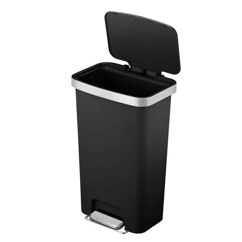 EKO Кош за отпадъци с педал “HANA“ – черен – 45 л.