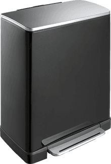 EKO Кош за отпадъци с педал “E-CUBE“ – 50 литра – черен