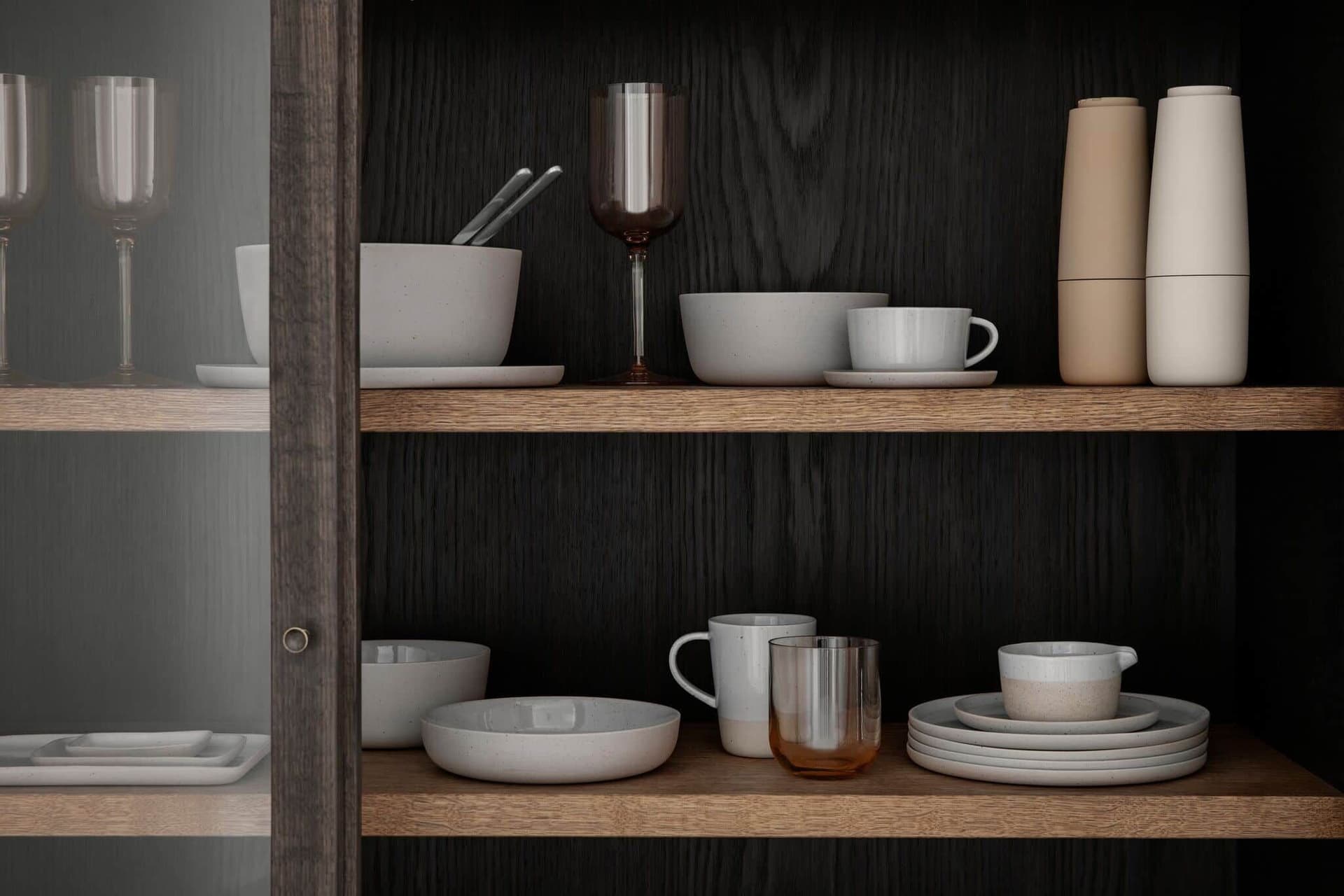 BLOMUS Голяма чиния 15х21 см. – SABLO – цвят светло сив (Cloud)