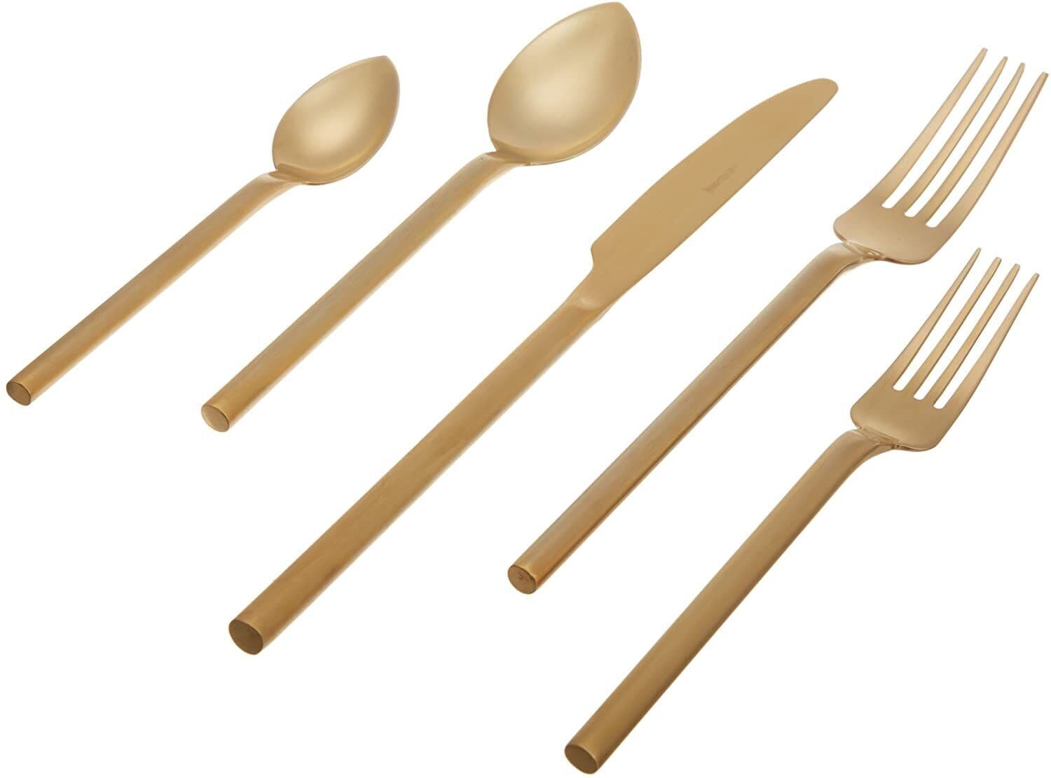 HERDMAR Комплект прибори за хранене “DESIRE“- 30 части – позлатени / мат