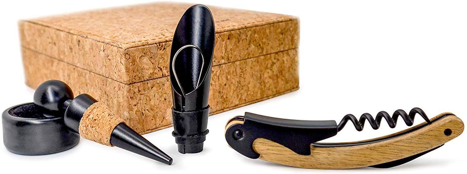Vin Bouquet Подаръчен сет аксесоари за вино “CORK“ – 4 части