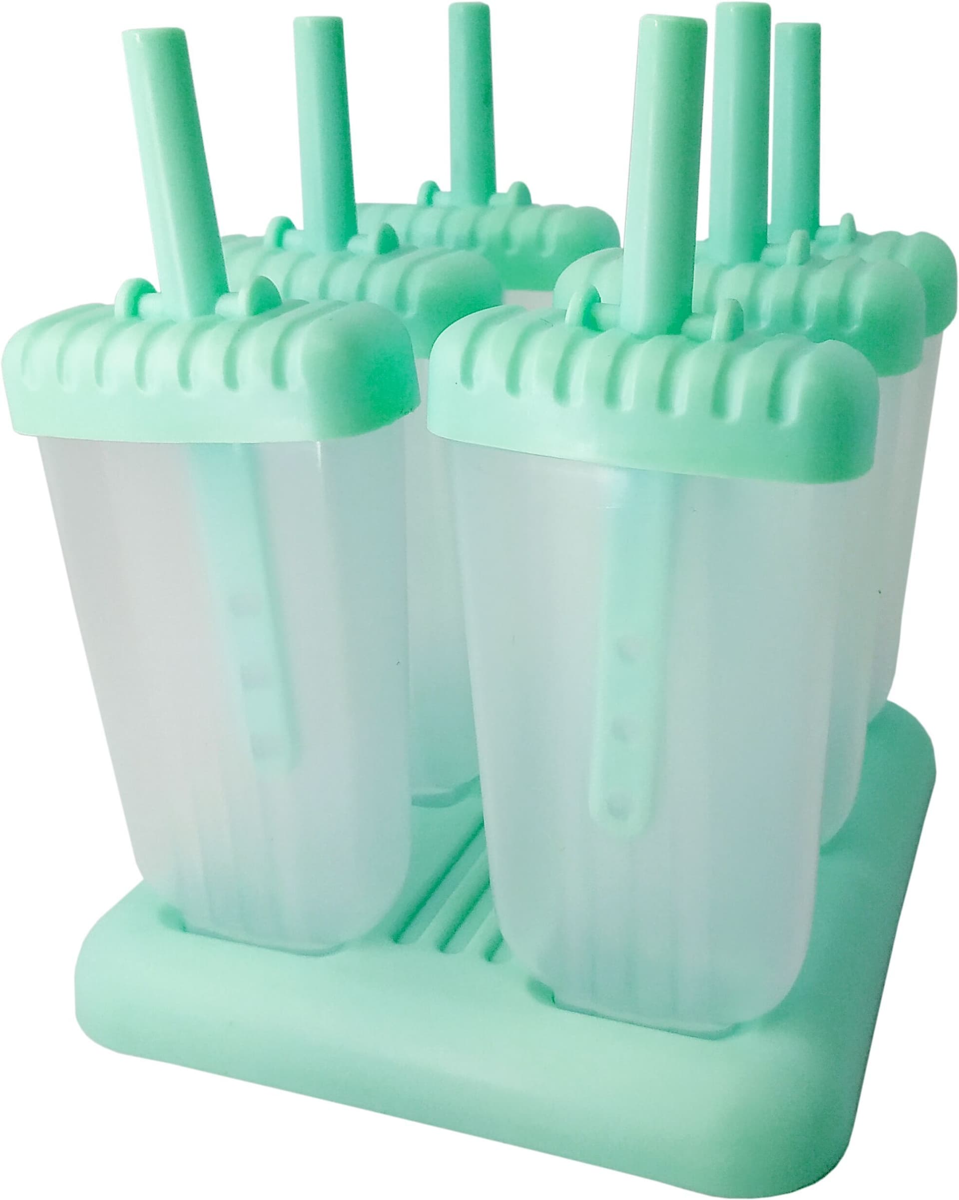 Nerthus Комплект от 6 бр. форми за ледени близалки с поставка