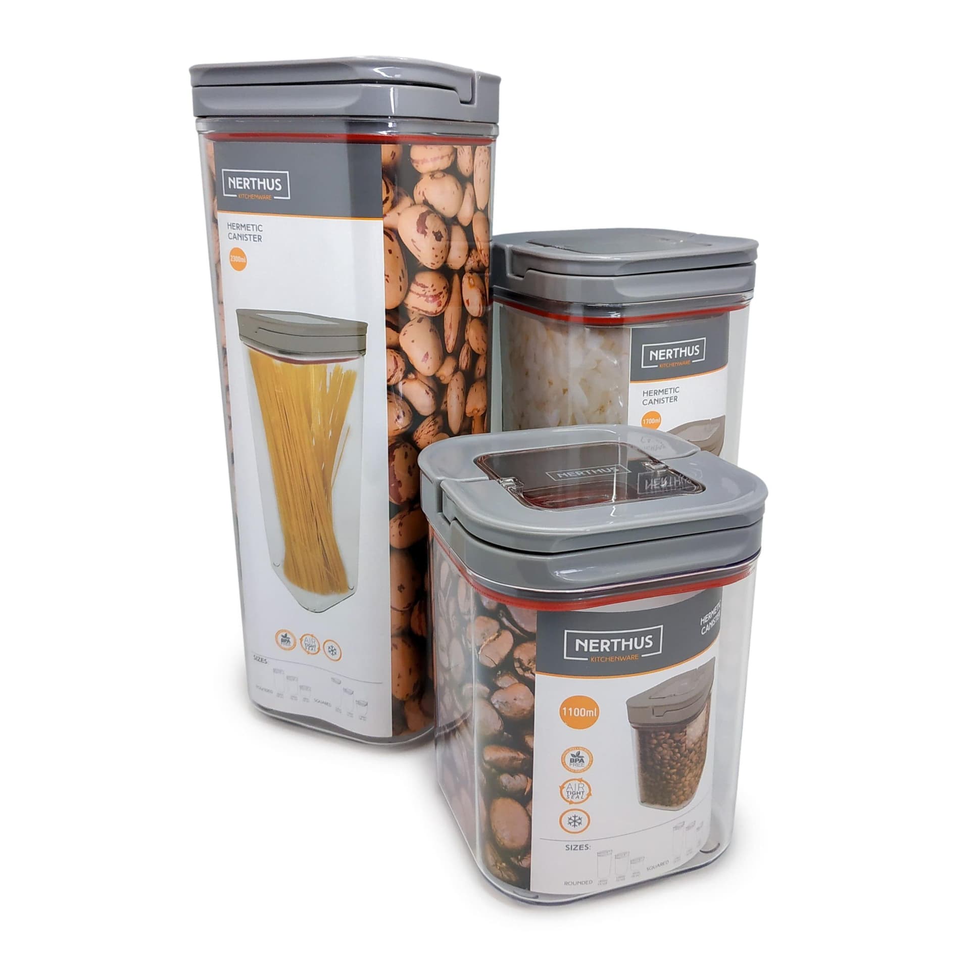 Nerthus Канистер с херметическо затваряне – 1,7 л.